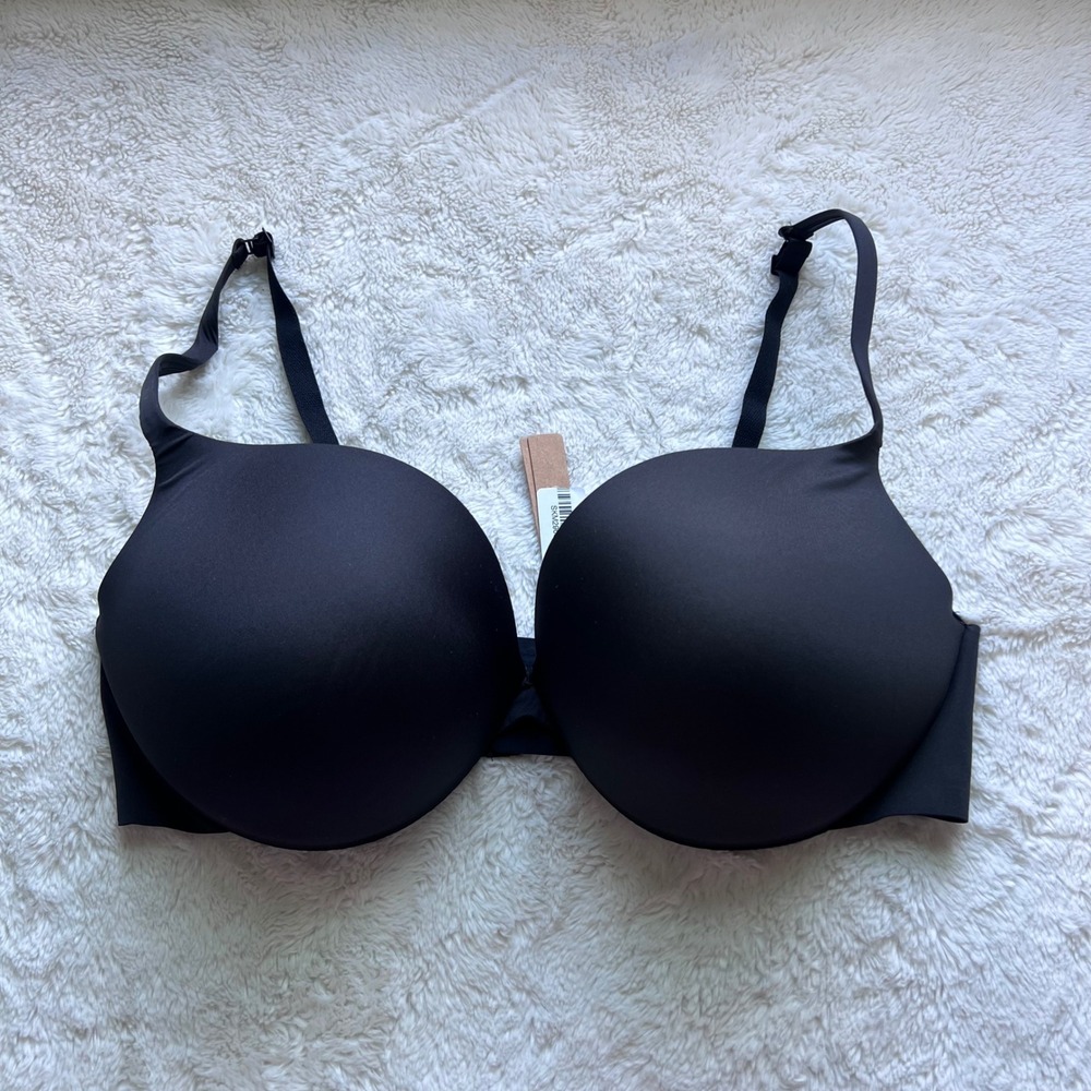 SKIMS Women's Ultimate Push Up Plunge Bra Onyx Black BR-UWR-1881 Size 40DD NEW